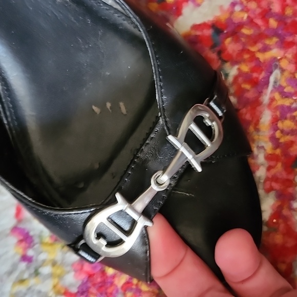 Etienne Aigner leather peep toe heels - Picture 8 of 14